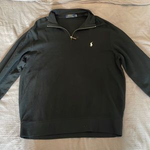 Ralph Lauren Polo quarter zip size large, black